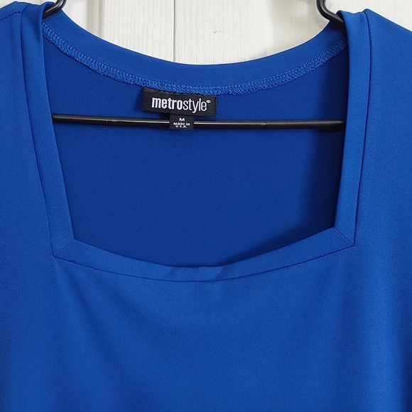MetroStyle - Women's Blouse - Blue - Size Medium - Picture 7 of 8